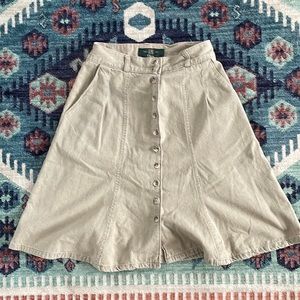 Linen Skirt - High Waisted